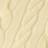 Women's Short Sleeve Crew Neck Cable Knit Cardigan