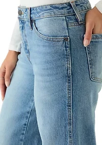 Women's Mid Rise Wide Leg Jeans