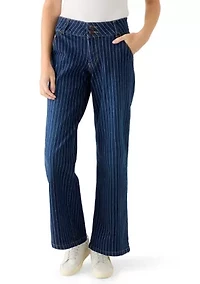 Women's Slouchy Low Rise Wide Leg Jeans