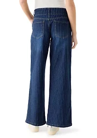 Women's Slouchy Low Rise Wide Leg Jeans