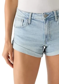 Midrise Roll Cuff Shorts
