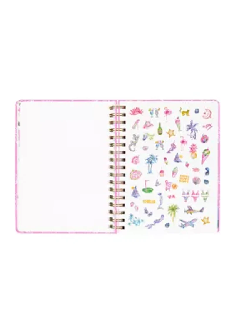 Rousseau Pink Cute as Shell Large 17 Month Agenda