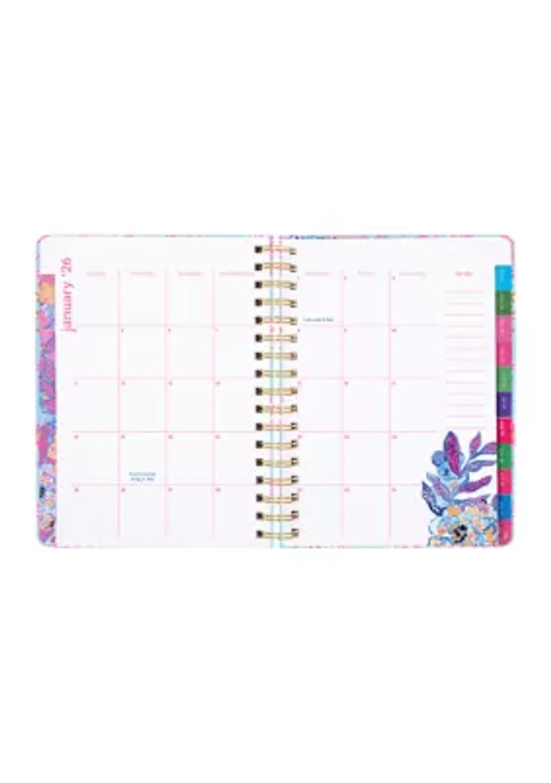 Royal Coral Large 17 Month Agenda