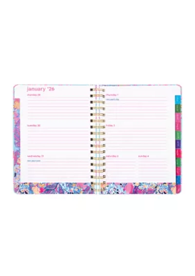 Royal Coral Large 17 Month Agenda