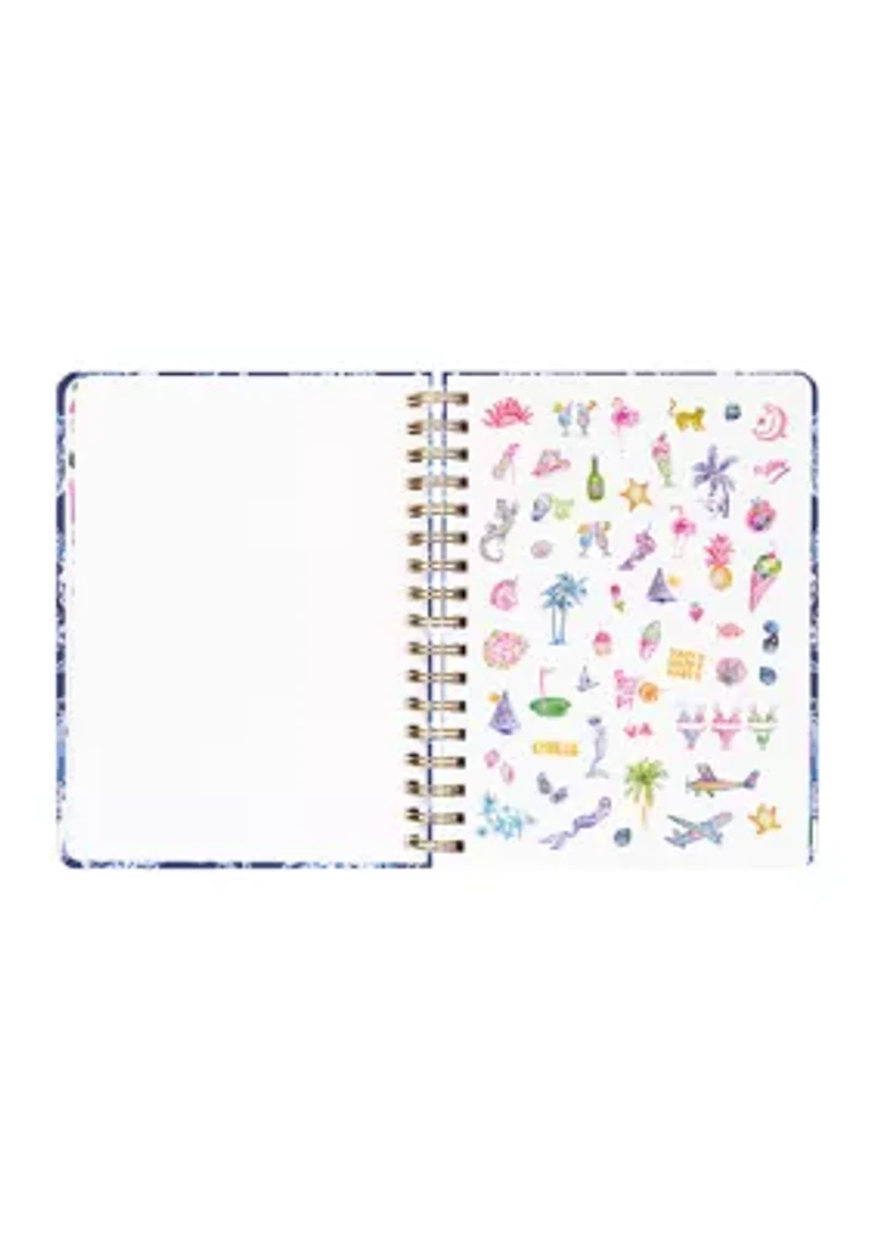 Large 17 Month Agenda, Sapphire Pool Barefoot Beachcomber