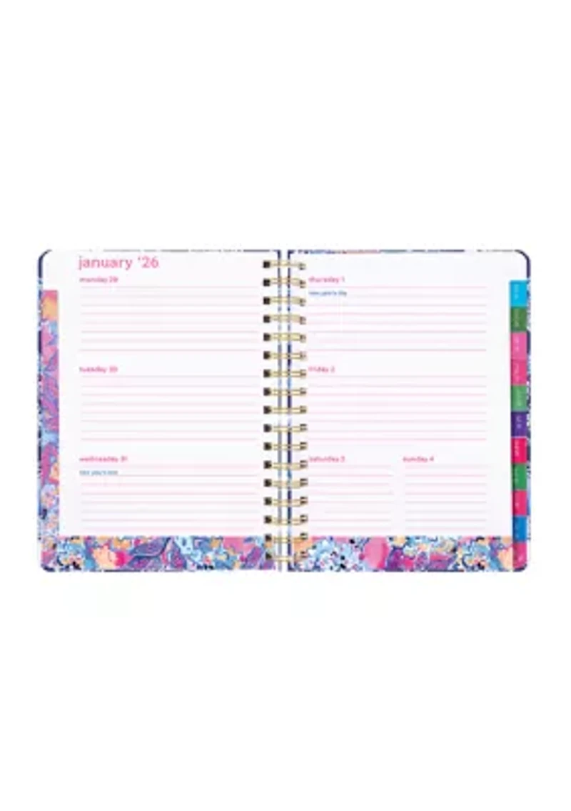 Large 17 Month Agenda, Sapphire Pool Barefoot Beachcomber