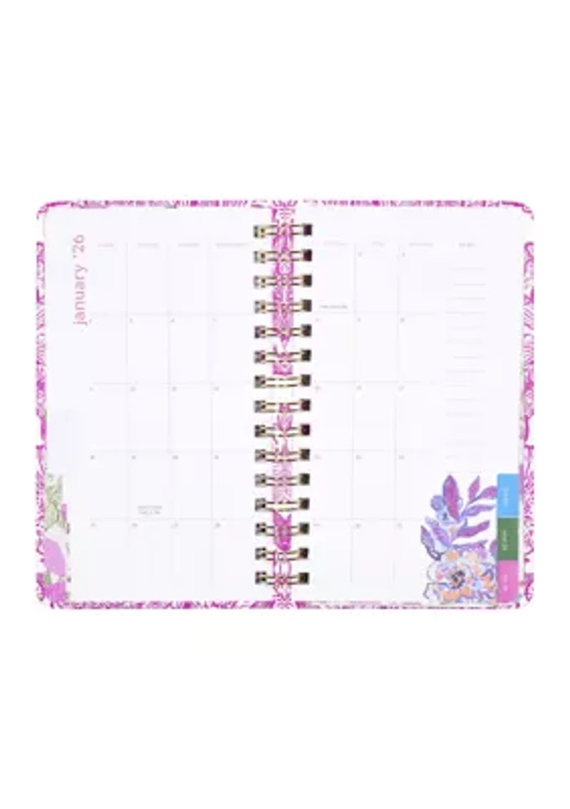 Medium 12 Month Agenda, Unforgettable Pink