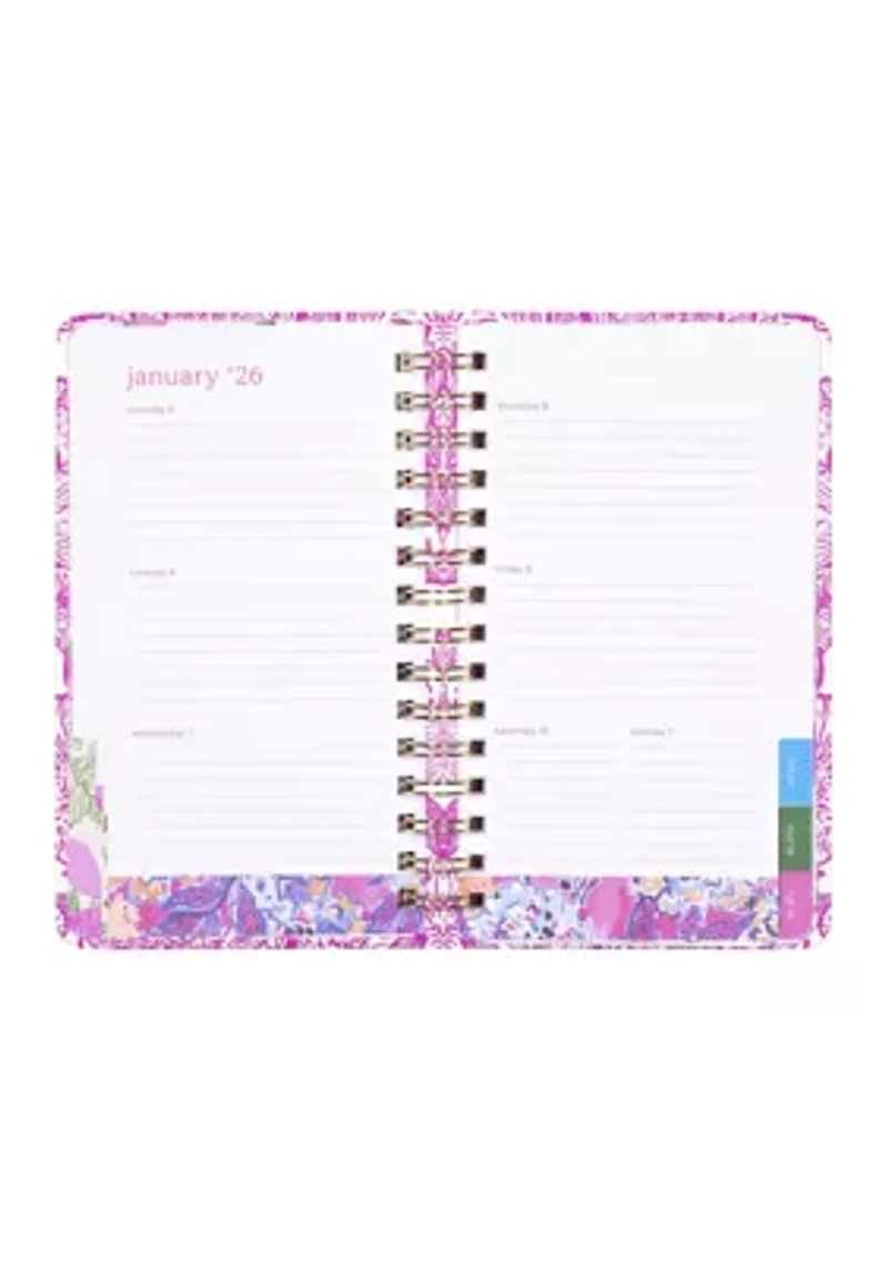 Medium 12 Month Agenda, Unforgettable Pink