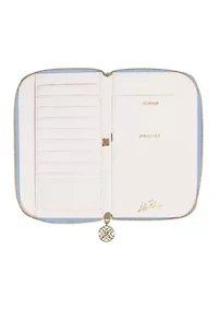 Travel Wallet, Bamboo Logo Trellis