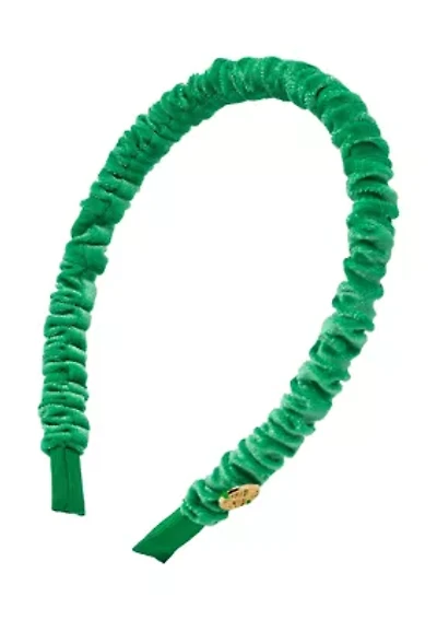 Velvet Scrunchie Headband, Kitts Green