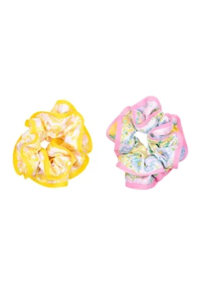 Layered Ruffle Scrunchie Set