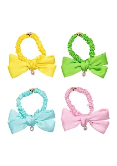 Assorted Solid Mini Scrunchie Set