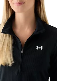 Tech Ribbed Knit 1/2 Zip Pullover