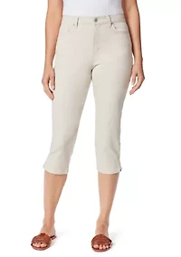 Petite Amanda Capri Pants with Slits