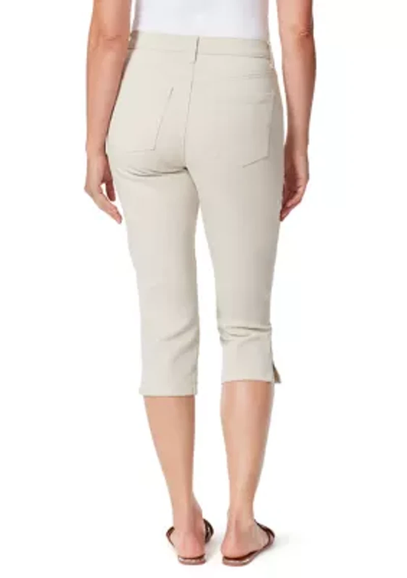 Petite Amanda Capri Pants with Slits