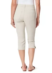 Petite Amanda Capri Pants with Slits