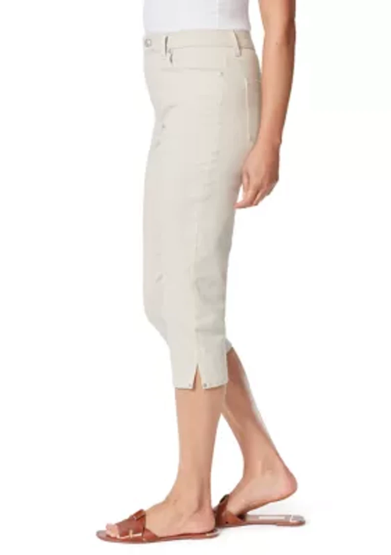 Petite Amanda Capri Pants with Slits