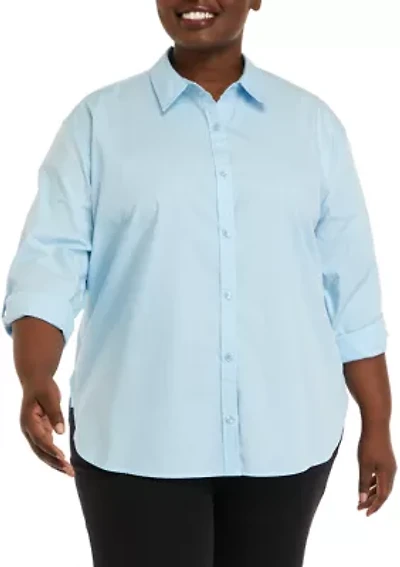 Plus Amanda Woven Shirt