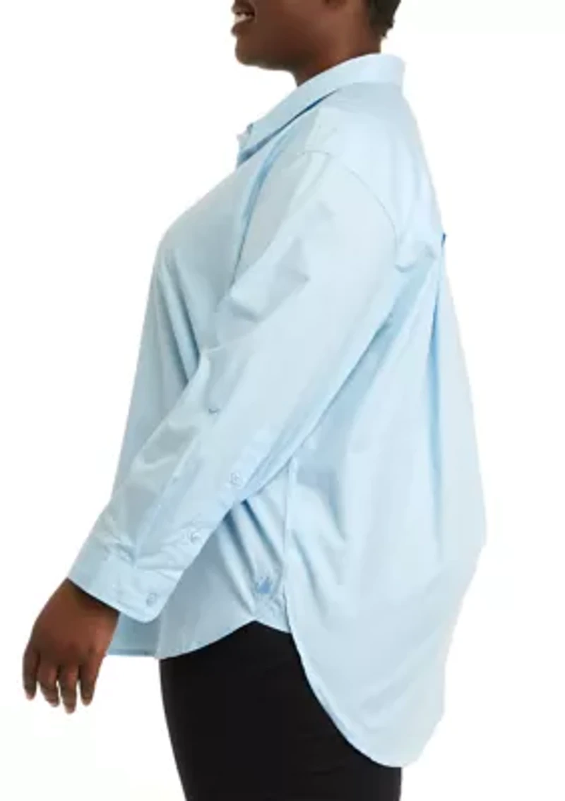 Plus Amanda Woven Shirt