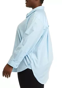 Plus Amanda Woven Shirt