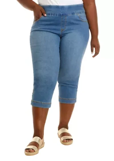 Plus Amanda Pull On Capris