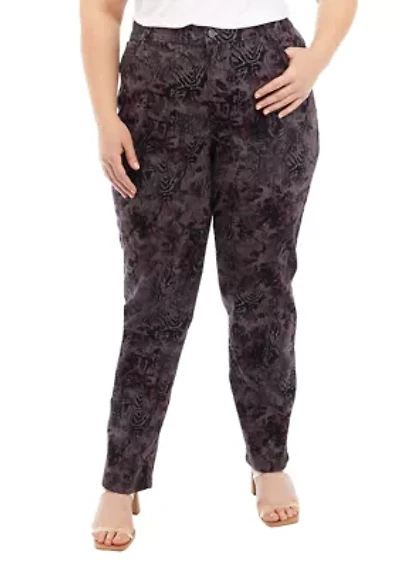 Plus Amanda Classic Printed Jeans