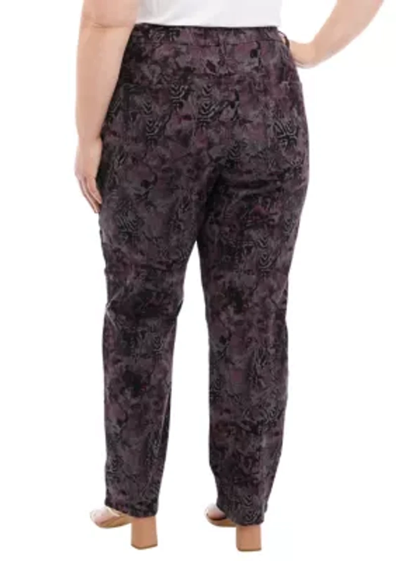Plus Amanda Classic Printed Jeans