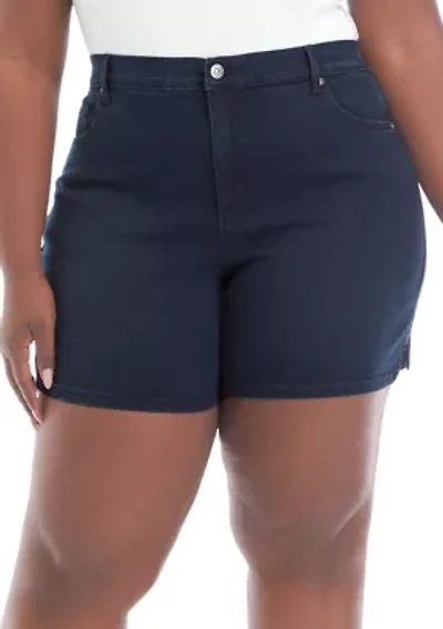 Plus Mid Rise Shorts