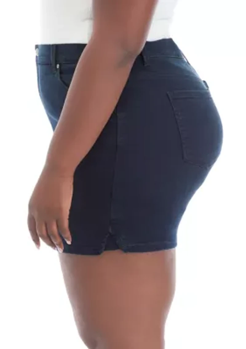 Plus Mid Rise Shorts