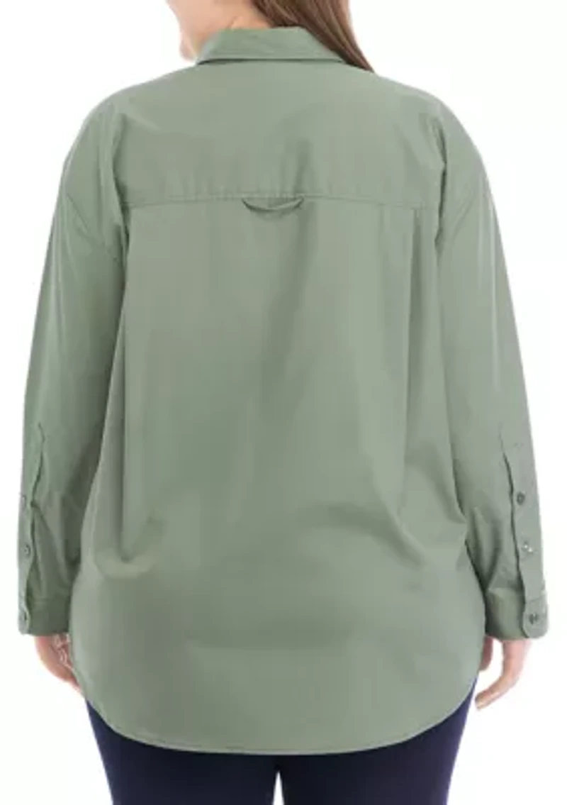 Plus Amanda Woven Shirt
