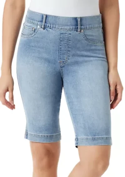 Plus Shape Effect Bermuda Shorts