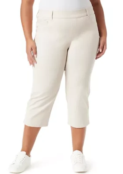 Plus Shape Effect Capri Pants