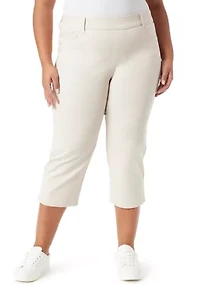 Plus Shape Effect Capri Pants