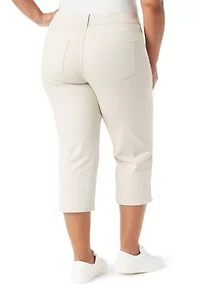 Plus Shape Effect Capri Pants