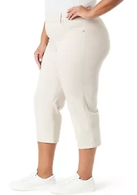 Plus Shape Effect Capri Pants