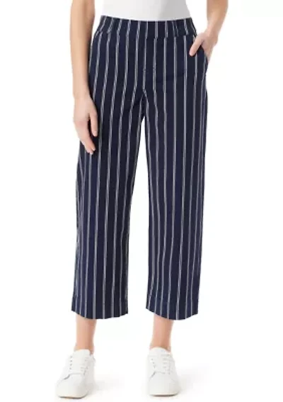 Petite Shape Effect Wide Leg Cropped Pants