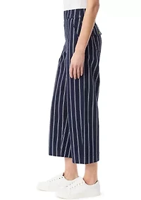 Petite Shape Effect Wide Leg Cropped Pants