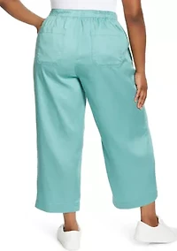 Plus Wide Leg Trouser Pants