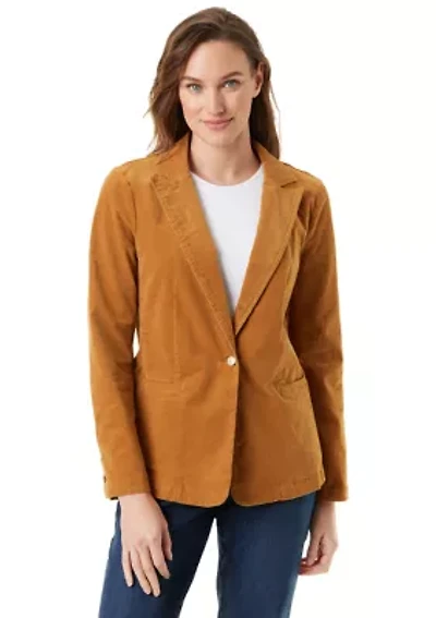 Women's Fitted Corduroy Blazer