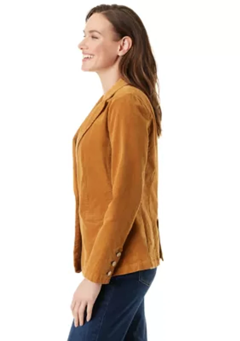 Women's Fitted Corduroy Blazer