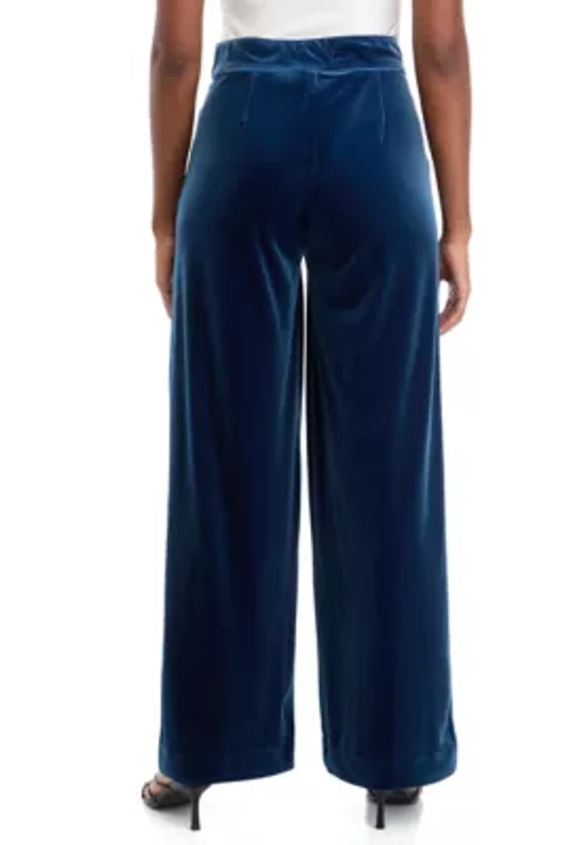 Plus Shape Effect Wide Leg Pants