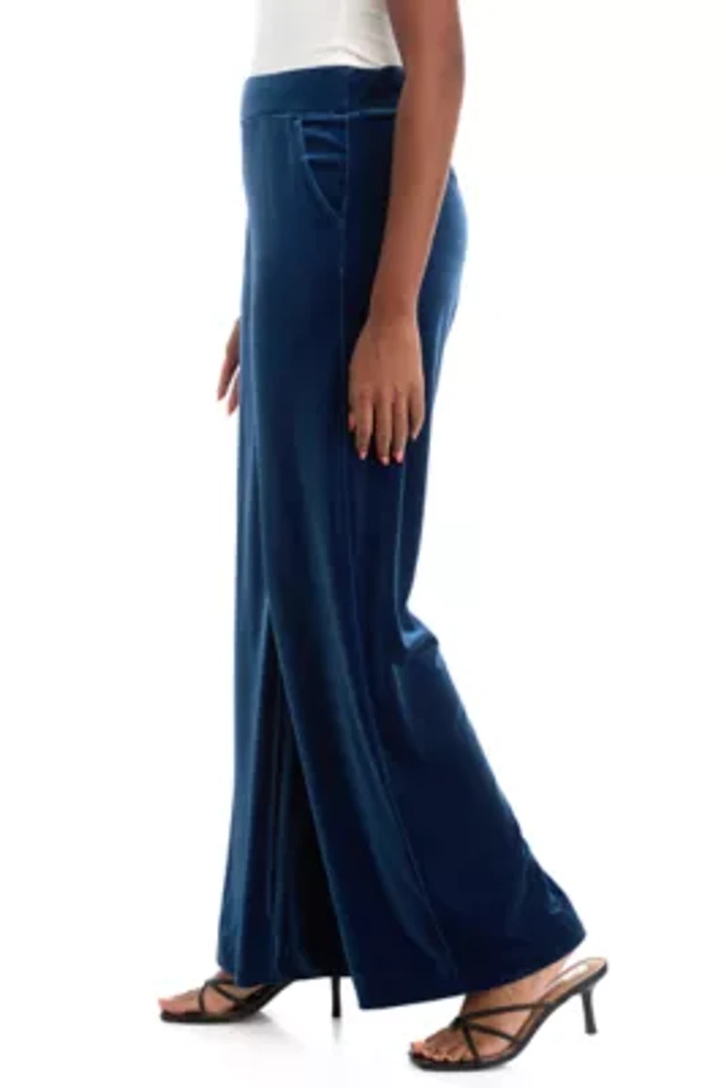 Plus Shape Effect Wide Leg Pants