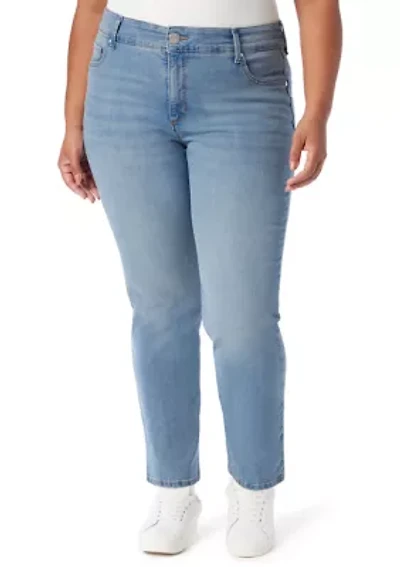 Plus Shape Effect Straight Jeans