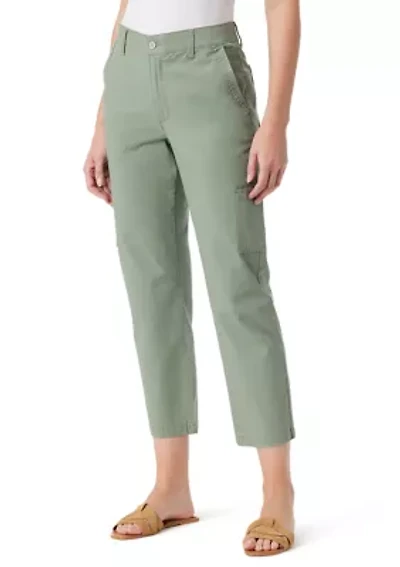 Petite Cargo Capri Pants