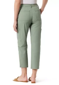 Petite Cargo Capri Pants