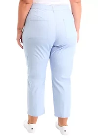 Plus Cargo Ankle Pants