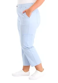 Plus Cargo Ankle Pants