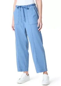 Women's Soft Fluid Straight Cropped Pants