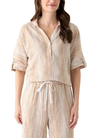 Women's Callista Crinkle Gauze Top