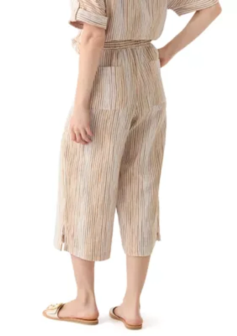 Women's Delia Crinkle Gauze Capri Pants